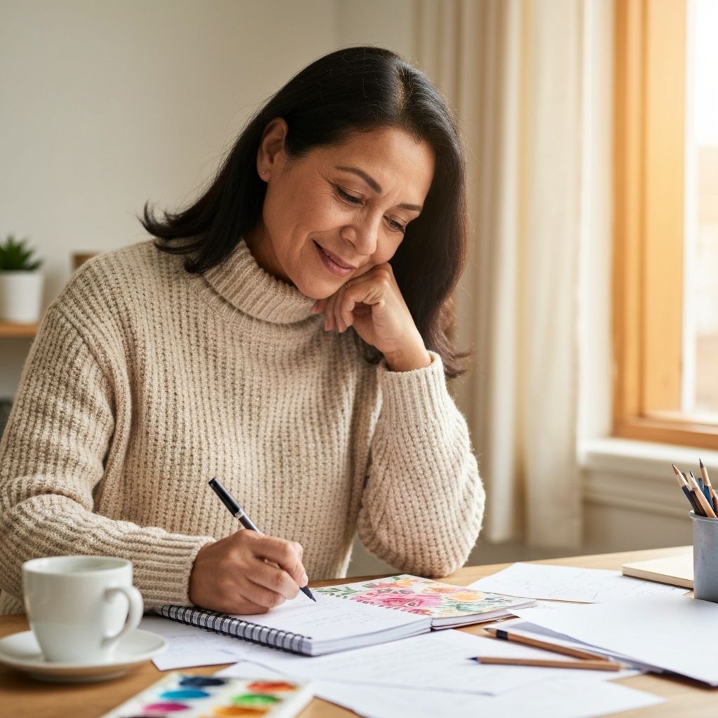 Woman brainstorming ideas